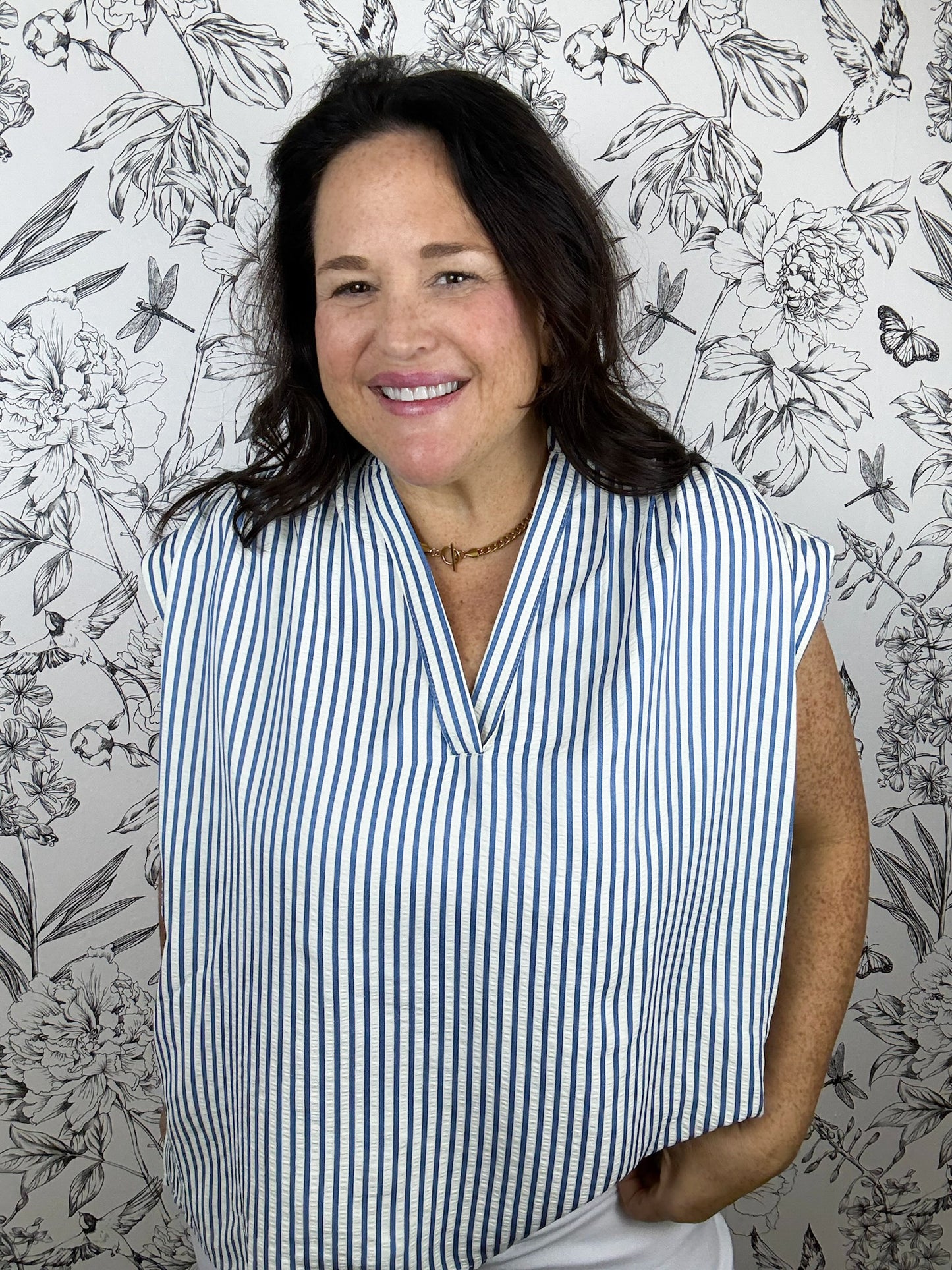 Low Tide Striped Blouse
