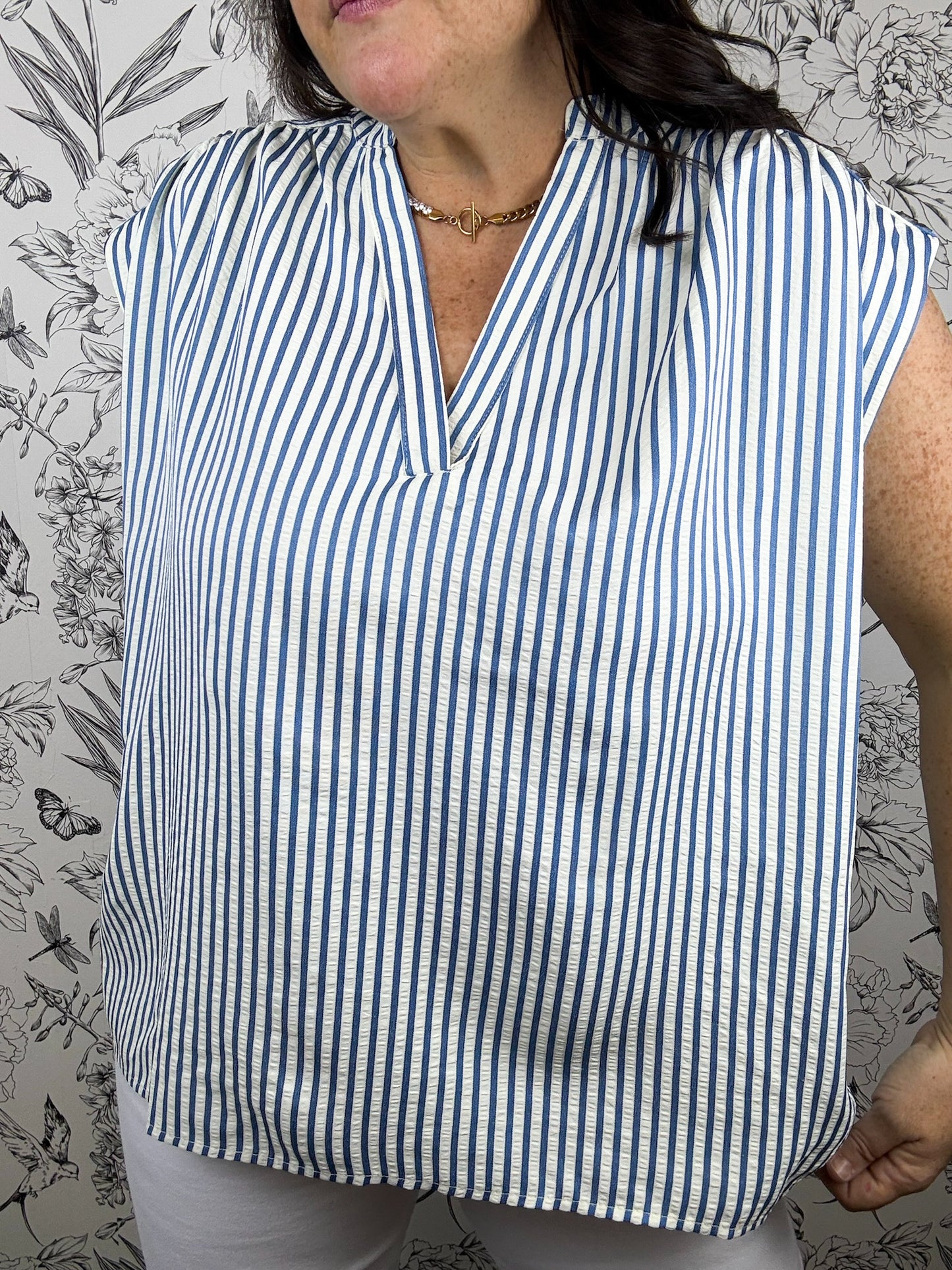 Low Tide Striped Blouse