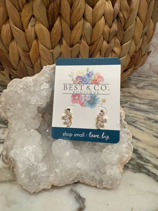 MARQUISE CUT EAR CLIMBER - Best & Co. Boutique