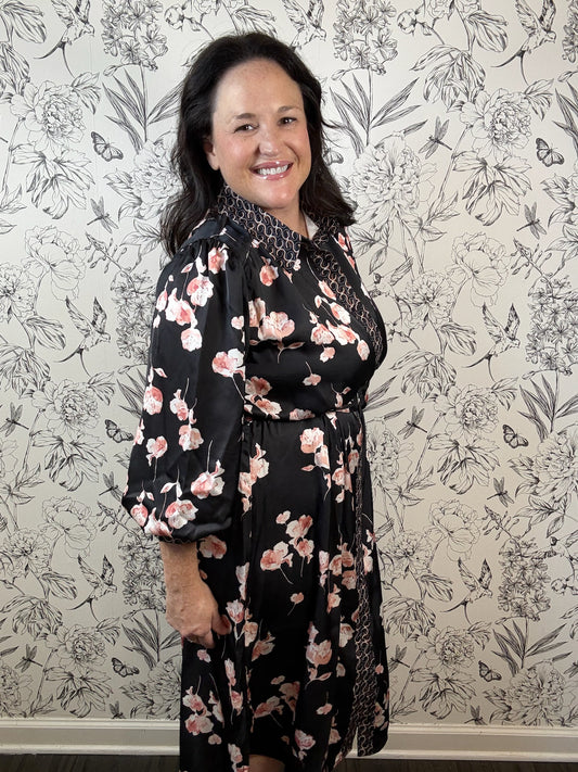 Onyx Bloom Dress - Best & Co. Boutique