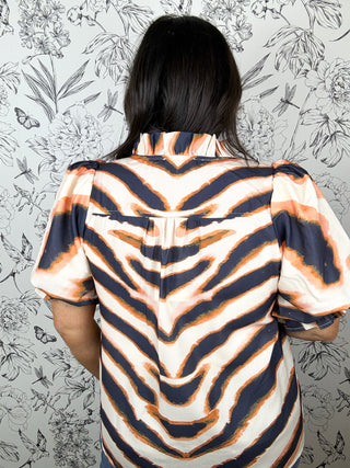 Wild Current Ruffle Blouse