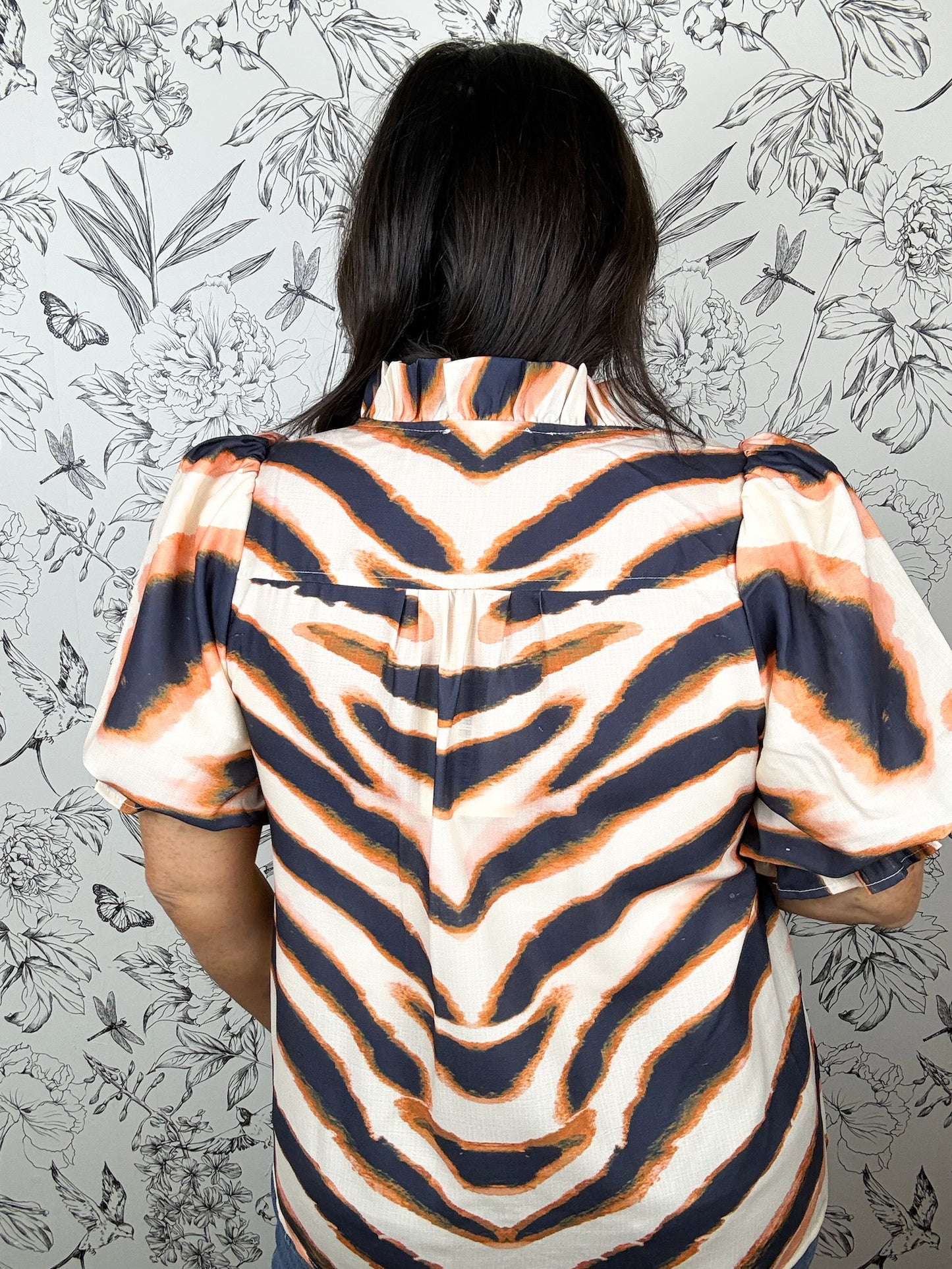 Wild Current Ruffle Blouse