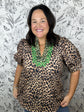 Savannah Embroidered Leopard Blouse