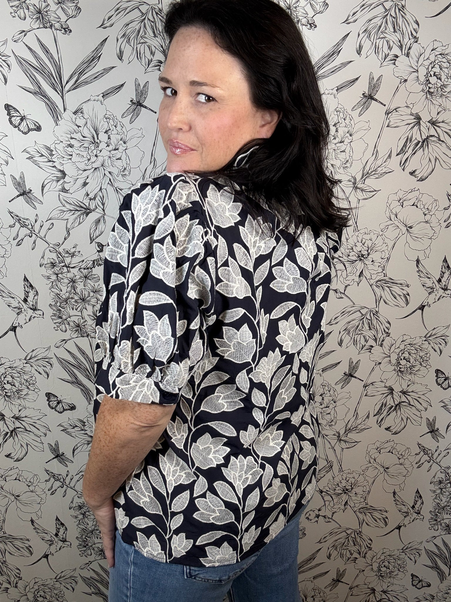 Pen & Ink Blouse - Best & Co. Boutique