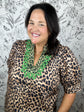 Savannah Embroidered Leopard Blouse
