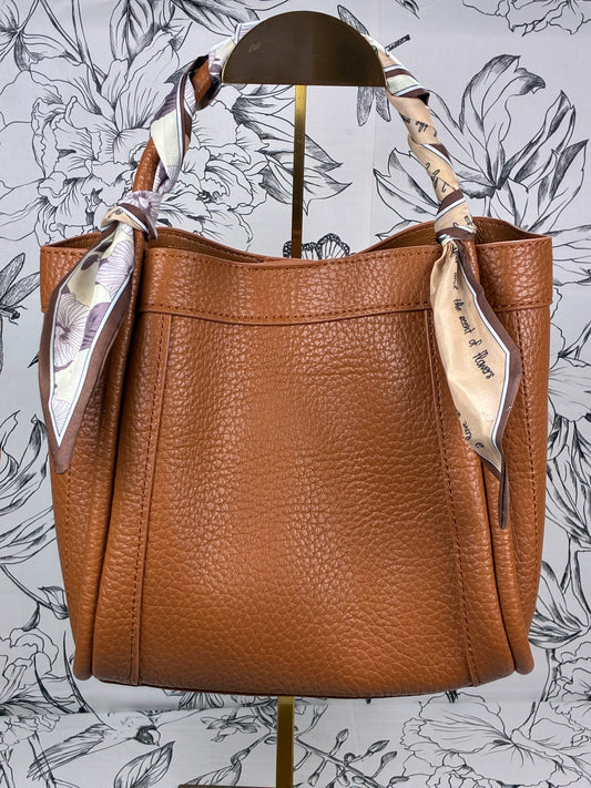 Honey Square Satchel Camel