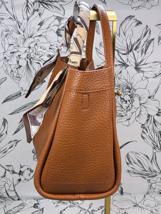 Honey Square Satchel Camel