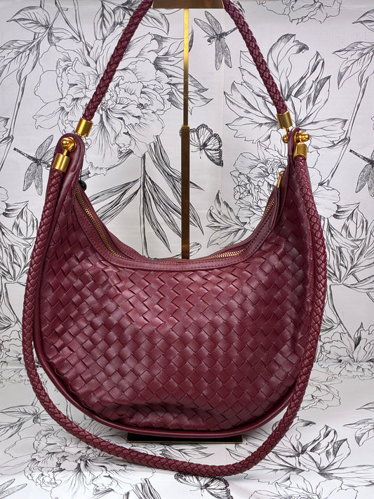Cressida Woven Burgundy - Best & Co. Boutique