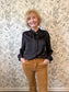 The Ebony Silk Tie Top - Best & Co. Boutique