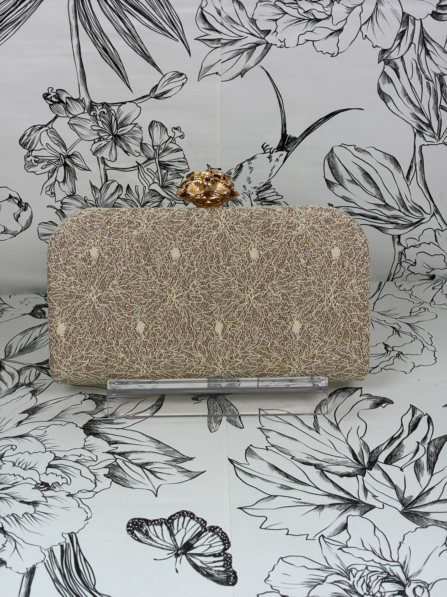Ivory Lace Clutch - Best & Co. Boutique