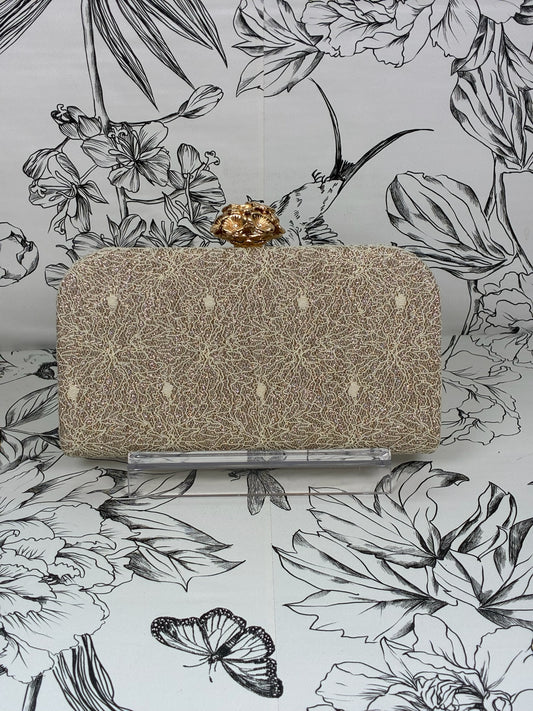 Ivory Lace Clutch - Best & Co. Boutique