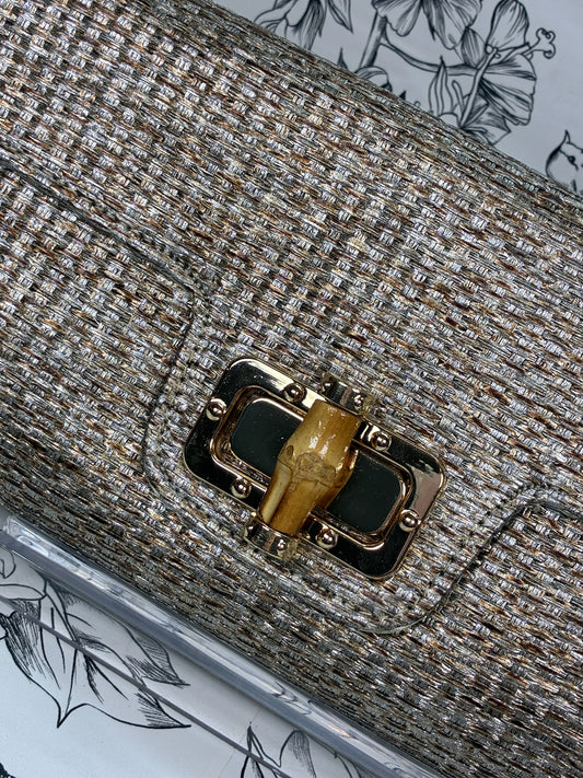 Gold Straw Evening Bag - Best & Co. Boutique