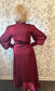 Sarah Satin Wrap Midi in Sangria - Best & Co. Boutique