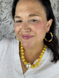 Game Day Enamel Hoop Earrings