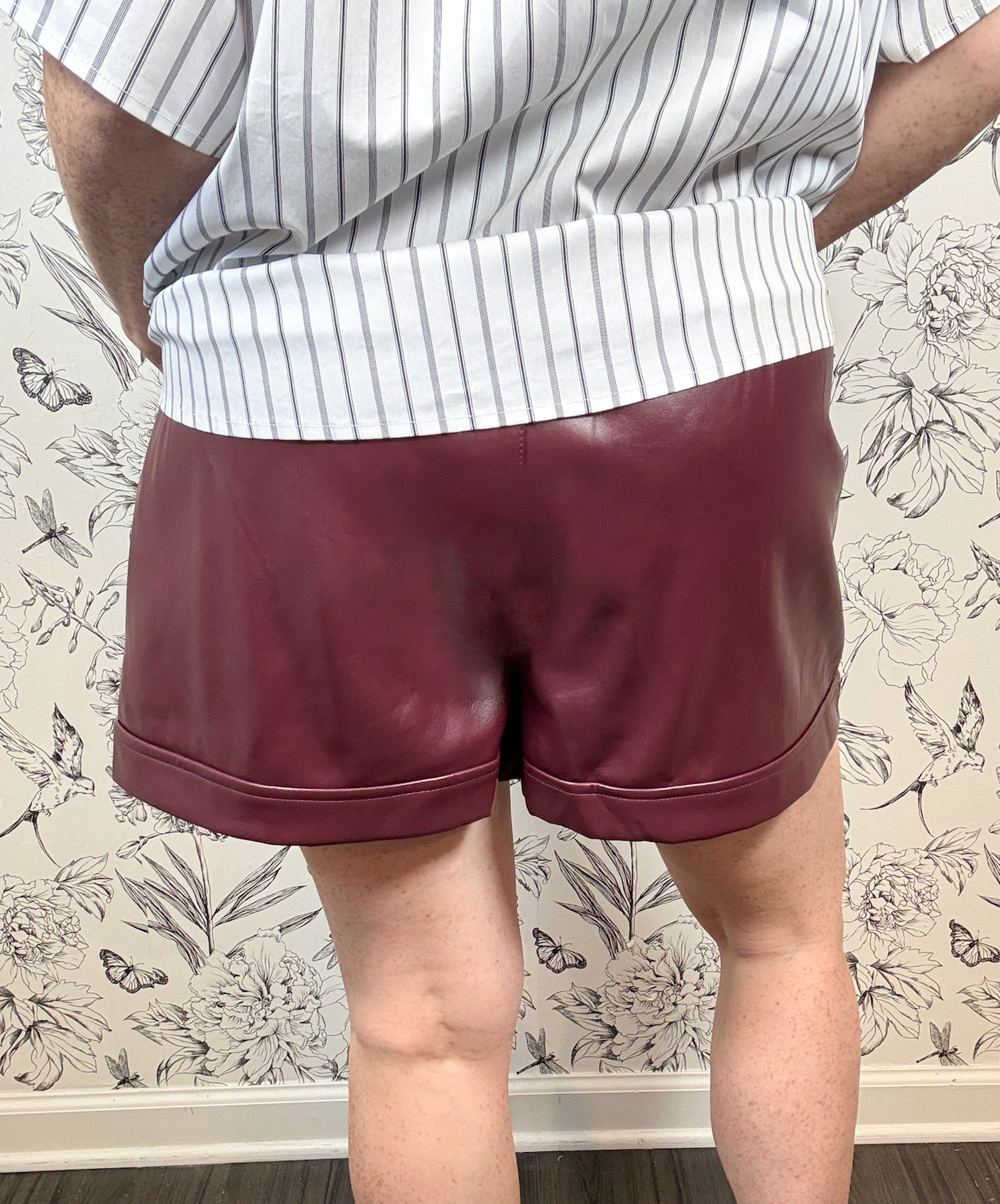 Autumn Edge Leather Shorts - Best & Co. Boutique