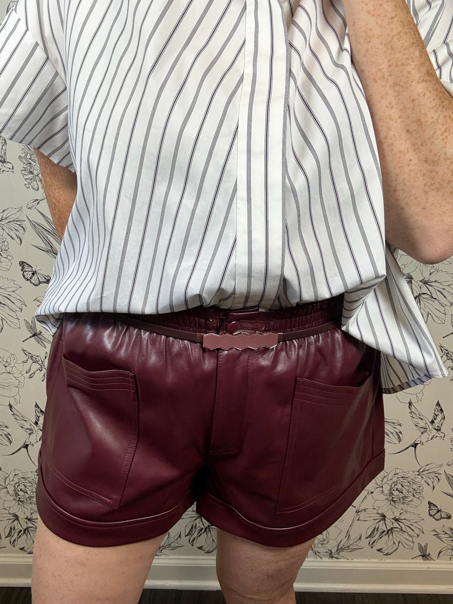 Autumn Edge Leather Shorts - Best & Co. Boutique