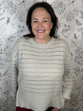 oatmeal crochet sweater six fifty