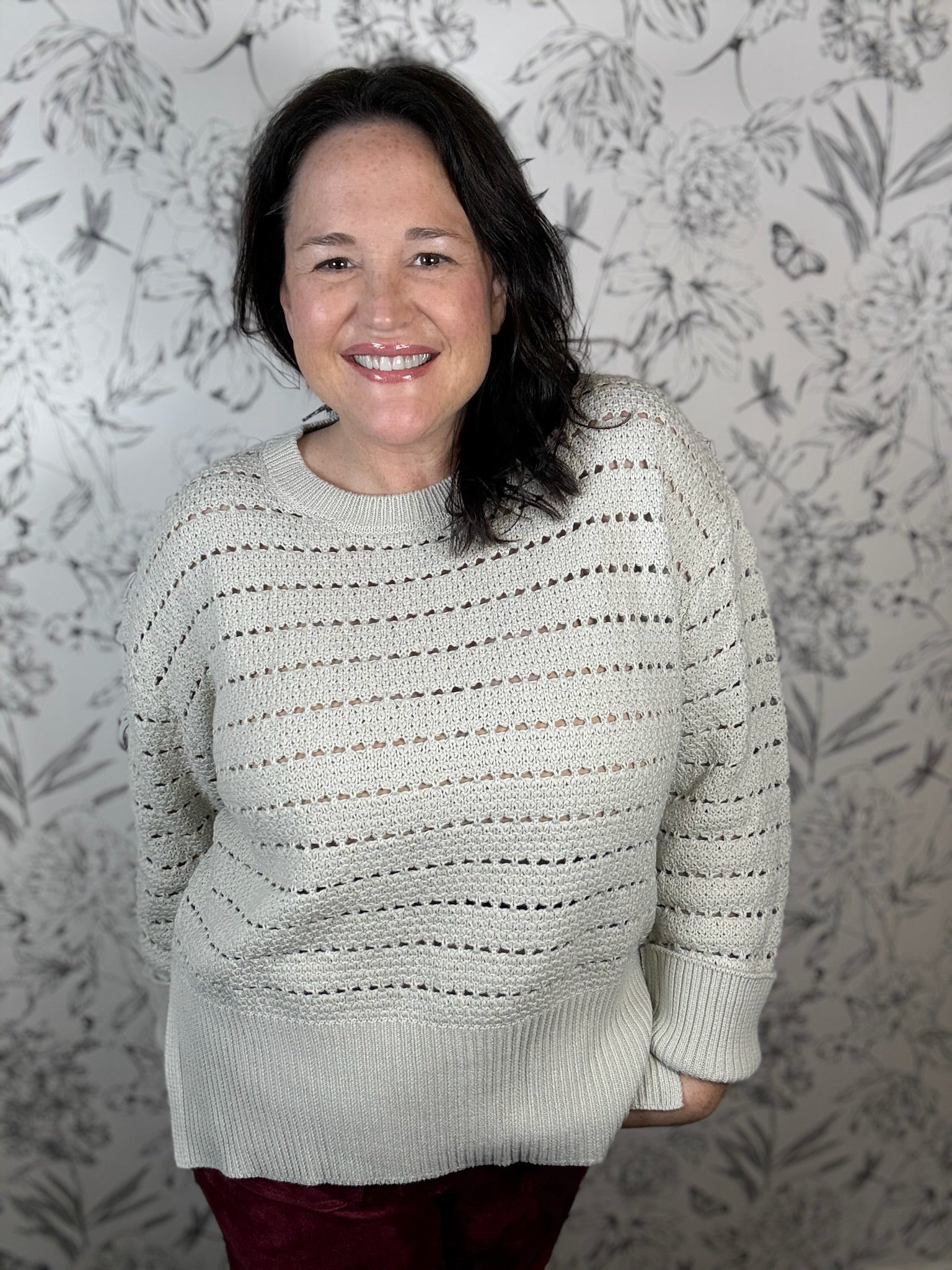 Jaden Crochet Sweater - Best & Co. Boutique