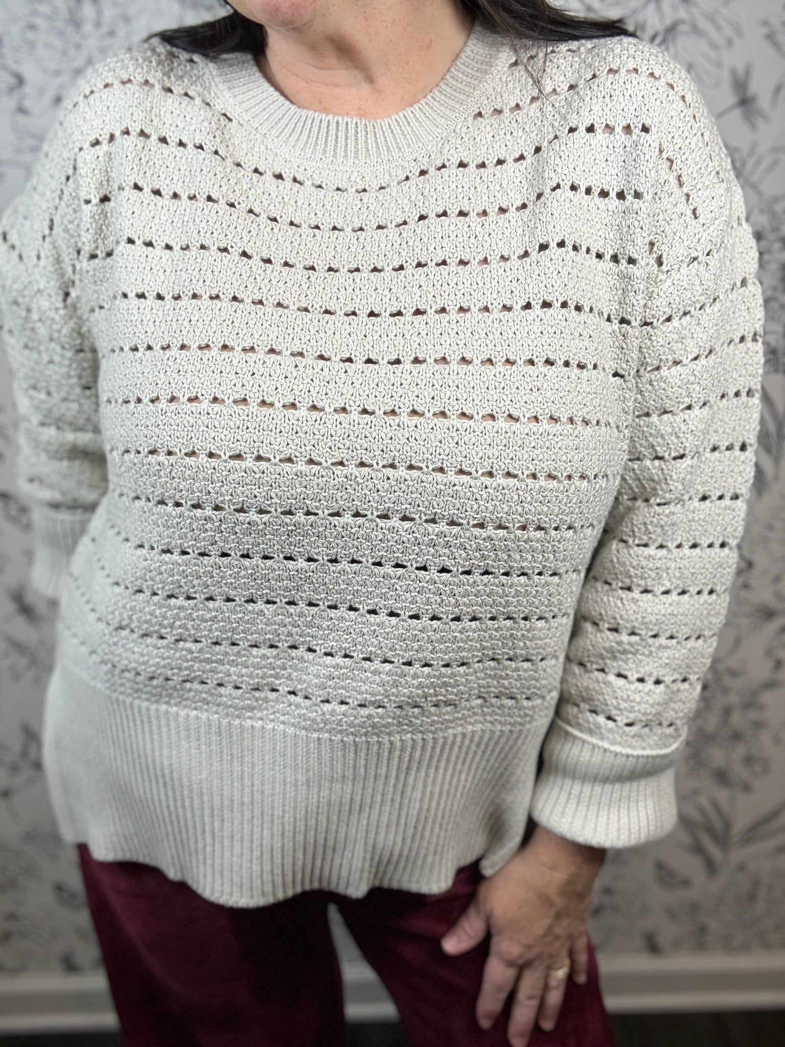 Jaden Crochet Sweater - Best & Co. Boutique