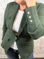 Hillary Olive Knit Blazer