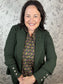 Hillary Olive Knit Blazer