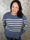 Geralyn Striped Crew Neck Sweater