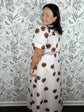 Eliza Polka Dot Wrap Midi Dress