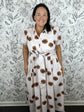 Eliza Polka Dot Wrap Midi Dress