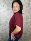 Merlot Moment Knit Blouse
