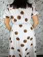 Eliza Polka Dot Wrap Midi Dress