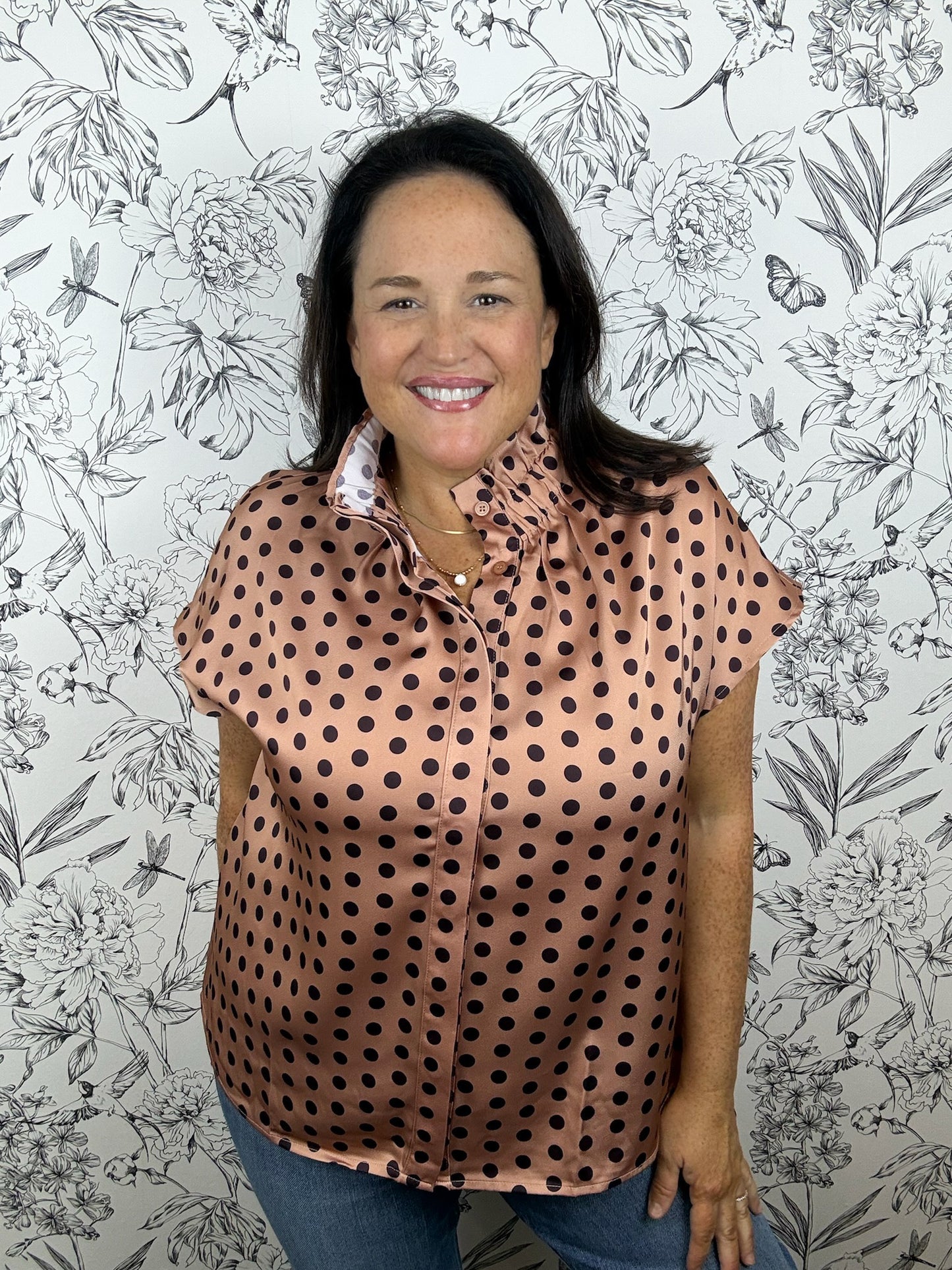 Oakley Polka Dot Blouse