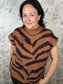 tiger print knit sweater CURVY ENTRO