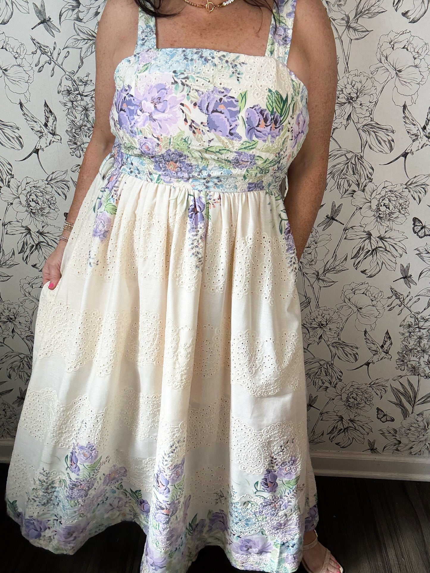 Lavender Lane Belted Midi