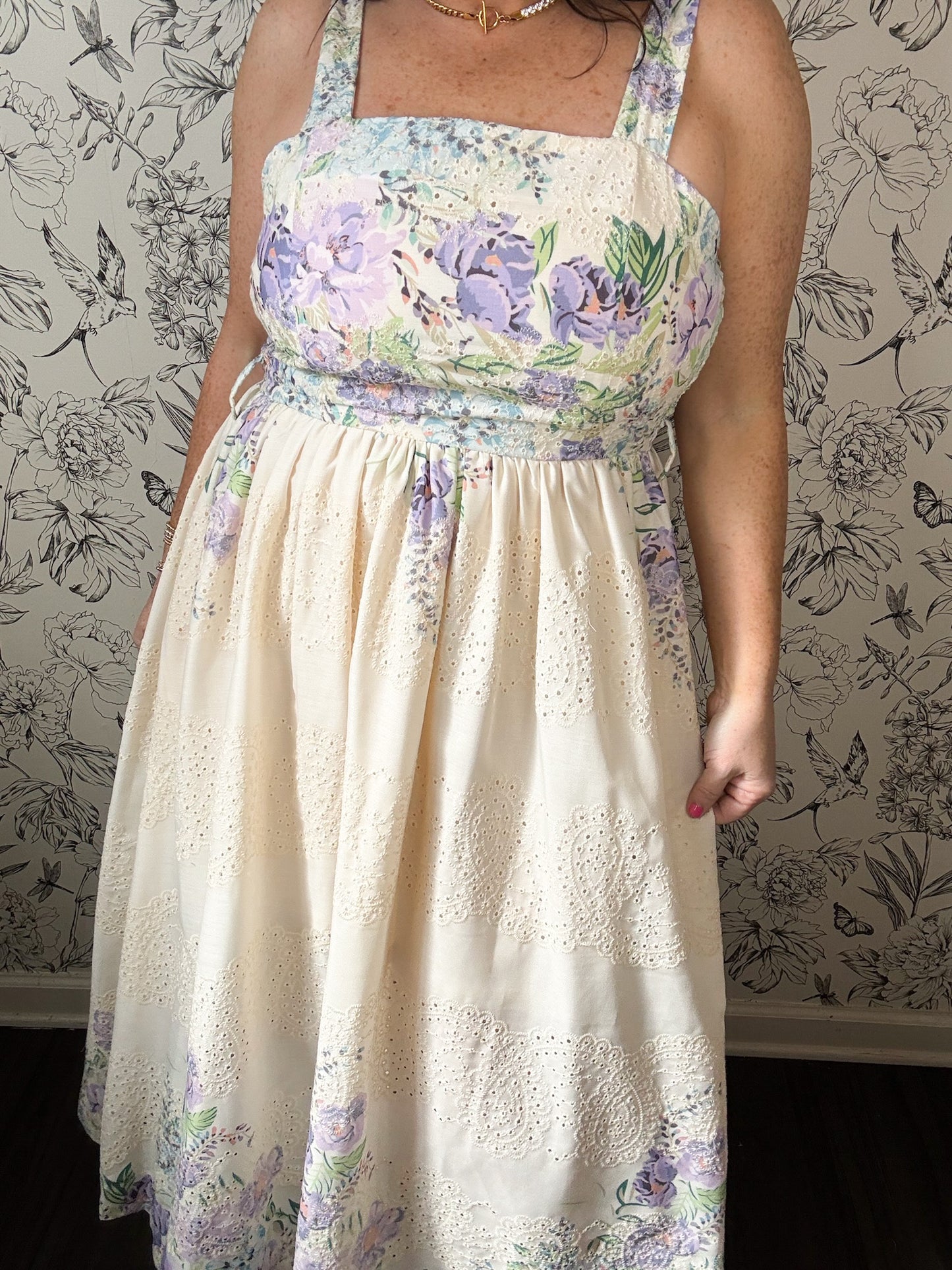 Lavender Lane Belted Midi