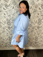 Side Not Chambray Mini Dress