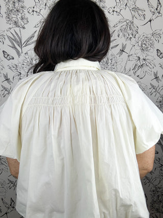 After Hours Pleated Blouse | Ecru