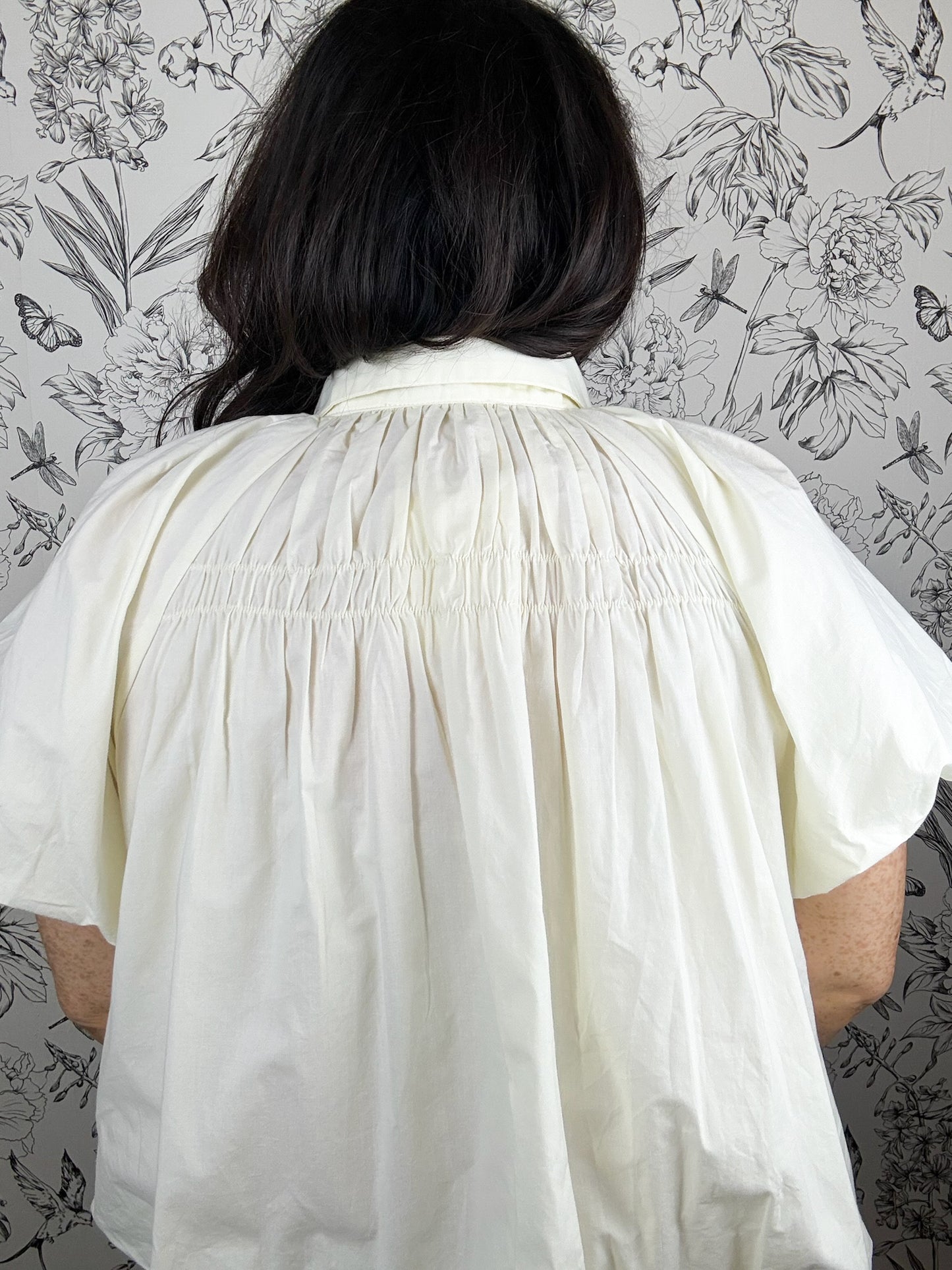 After Hours Pleated Blouse | Ecru