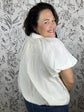 After Hours Pleated Blouse | Ecru