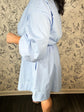 Side Not Chambray Mini Dress