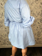 Side Not Chambray Mini Dress