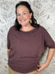 The Anywhere S/S Top Brown - Best & Co. Boutique