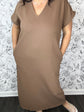 Mocha Muse Midi Dress