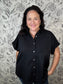 black collared short sleeve button up ENTRO