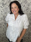 white embroidery top ENTRO