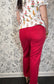 Jeanne Flare Jean in Red