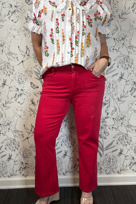 red Jeanne jean Dear John