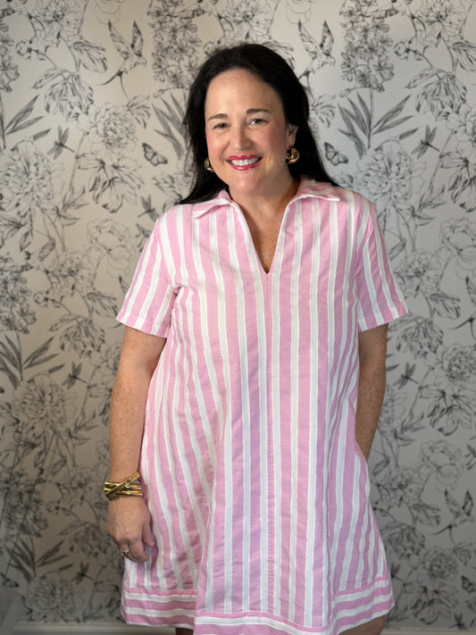 Pink Piper Stripe Mini