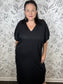 Black Tencel Midi Dress ENTRO