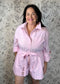 pink poplin romper English Factory