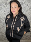 black western inspired skimmer top LALAVON
